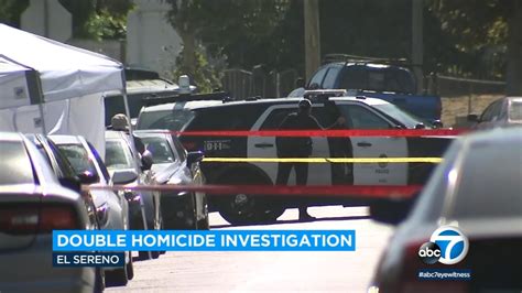 Police investigating double homicide in El Sereno 